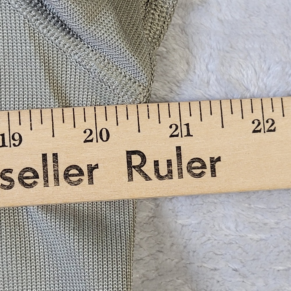 Rhone Polo Shirt Mens Medium Tan Short Sleeve Performance Textured Stretch - Picture 9 of 14